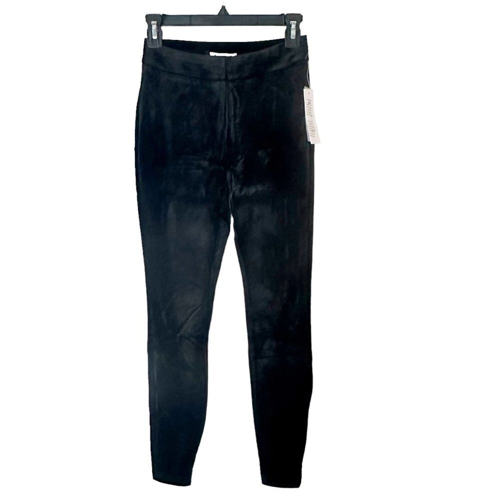 NWT‎ Nanette Lepore Very Black Velvet Corduroy Leggings XS